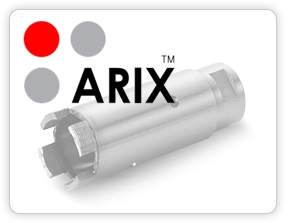 Восстановление алмазной коронки ARIX D76 mm напайкой сегментов