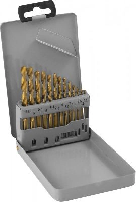 Набор спиральных сверл Thorvik HSS TiN TDBS13 TDBS13 – купить в , анонс
Набор спиральных сверл Thorvik HSS TiN TDBS13 – анонс, характеристики, TDBS13