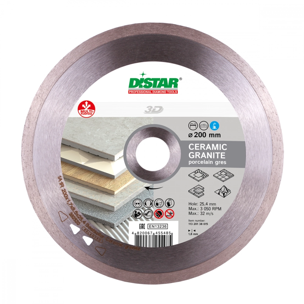 Алмазный диск DISTAR 1A1R Bestseller Ceramic granite D250