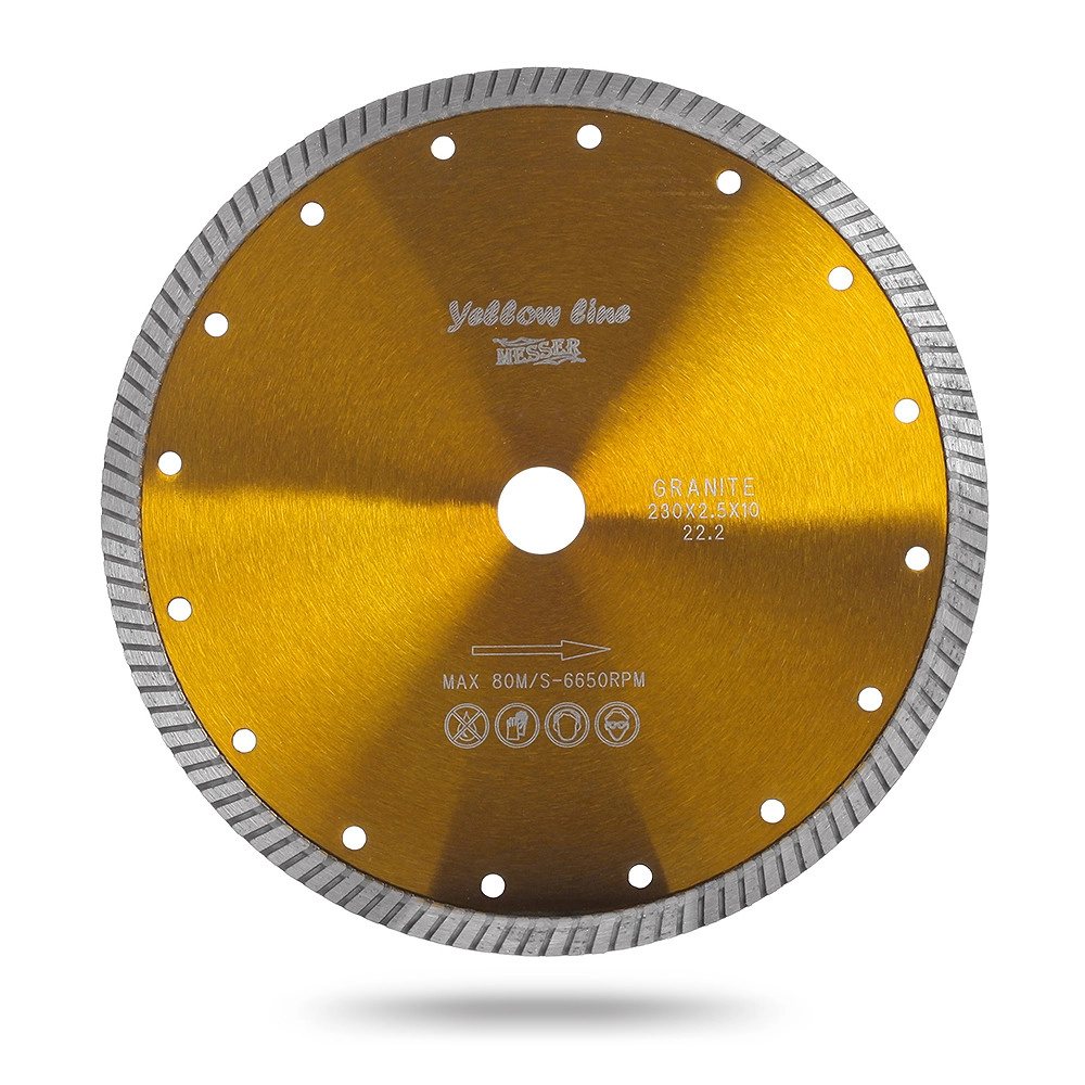 Алмазный диск MESSER Yellow Line Granite Turbo D125