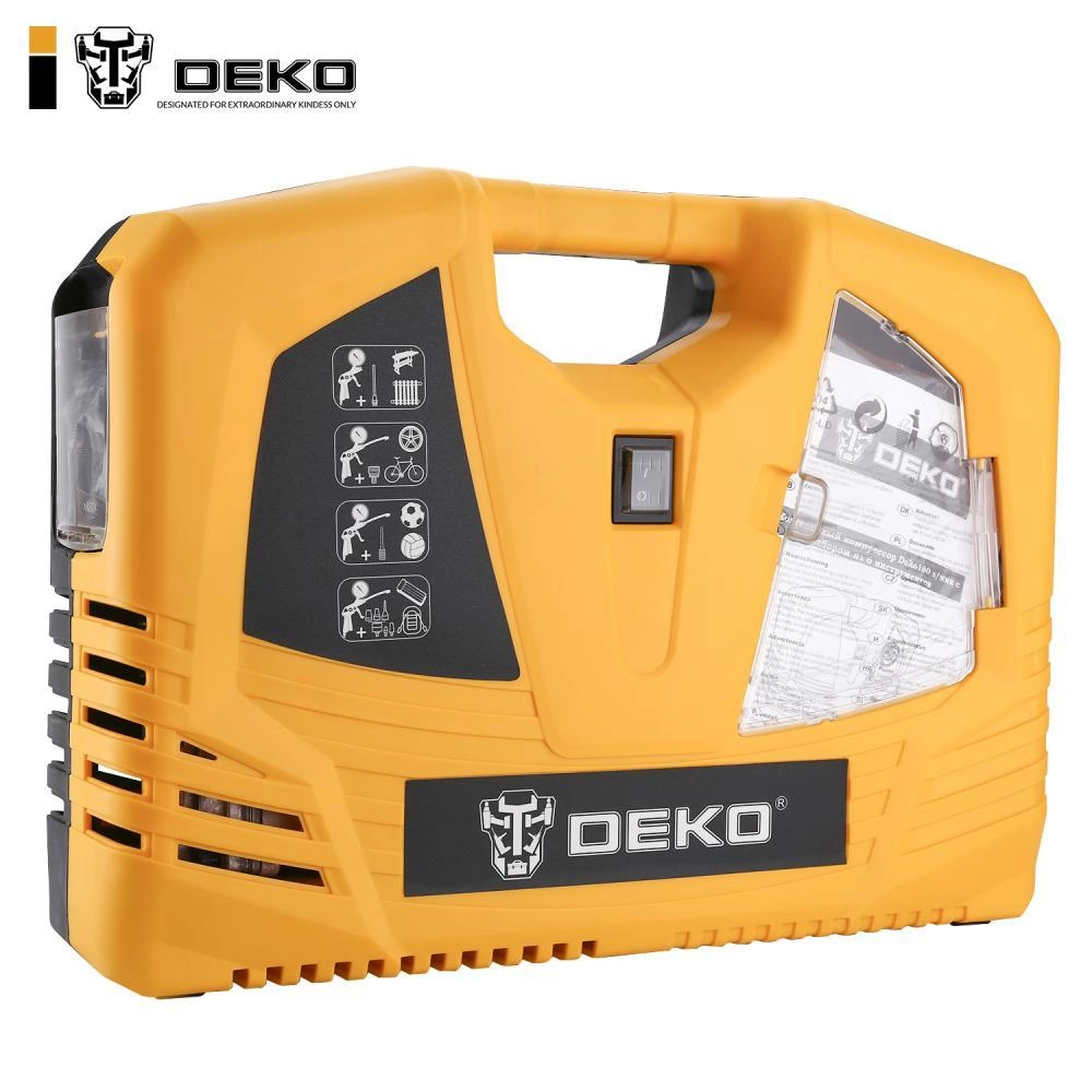 Компактный компрессор Deko 180 л/мин. с набором из 6 инструментов 