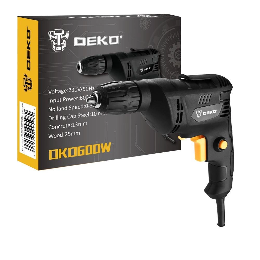 Дрель-шуруповерт сетевая DEKO DKD600W