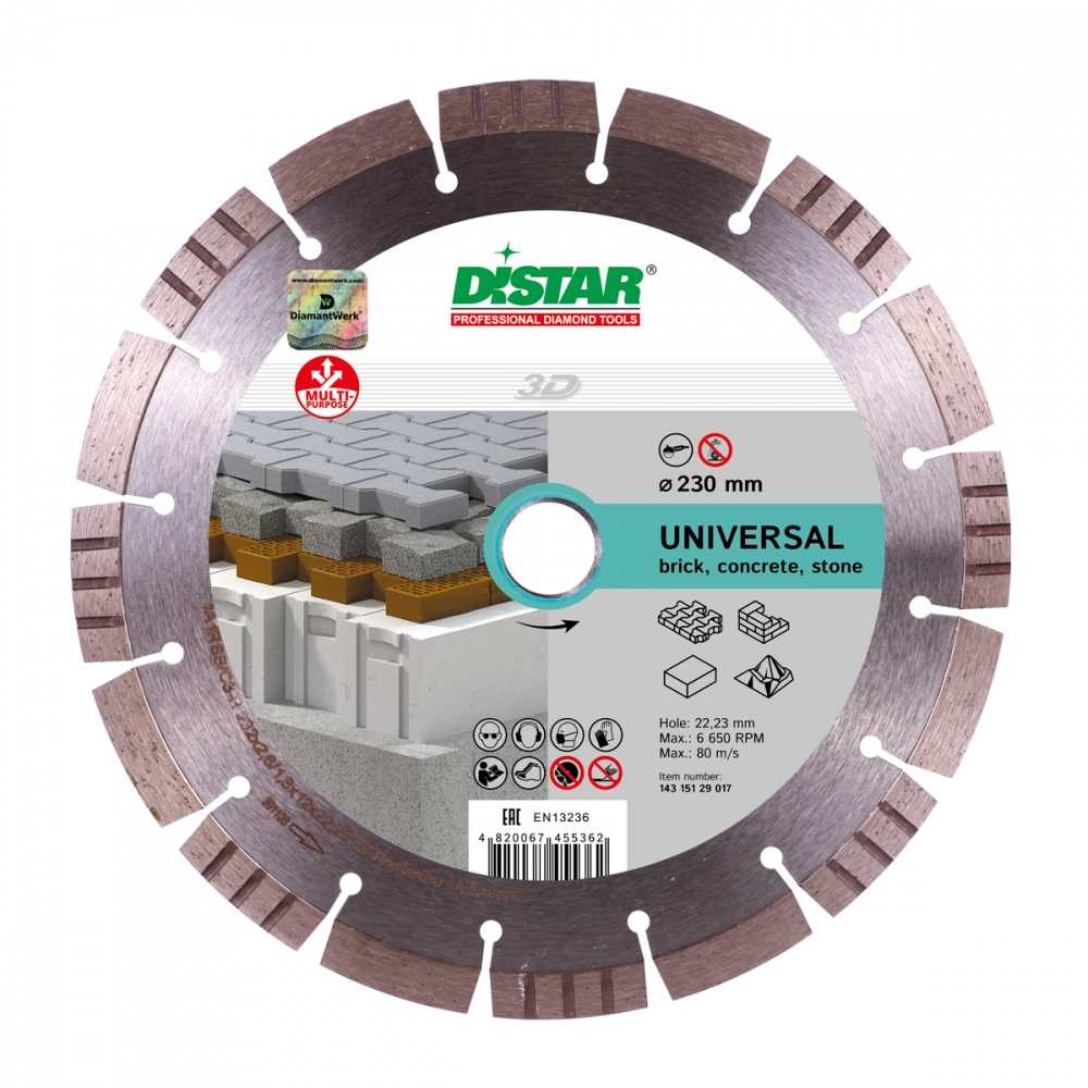 Алмазный диск DISTAR 1A1RSS Bestseller Universal D115