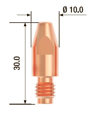 Контактный наконечник FUBAG M8х30 ECU d1.6мм