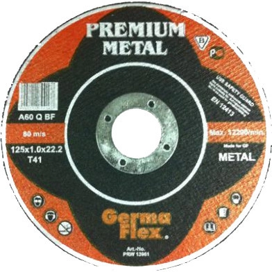 Диск отрезной GermaFlex METAL Premium D125х2.5