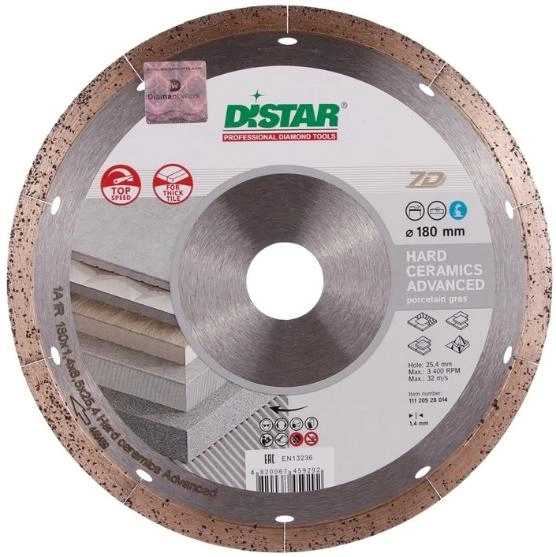 Алмазный диск DISTAR 1A1R HARD CERAMICS D115