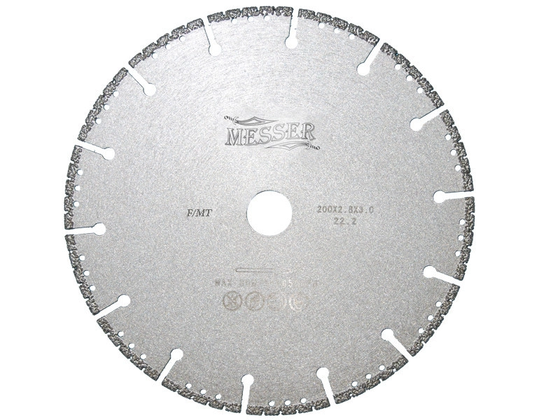Алмазный диск MESSER F/T по металлу ультратонкий D230
