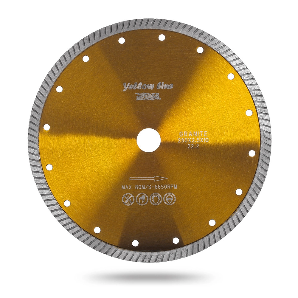 Алмазный диск MESSER Yellow Line Granite Turbo D125 Алмазный диск MESSER Yellow Line Granite Turbo D125