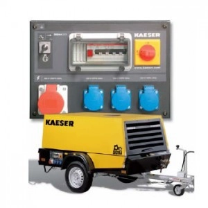 Компрессор KAESER M 100 G 8,5 кВа дизельный, встроенный эл.генератор