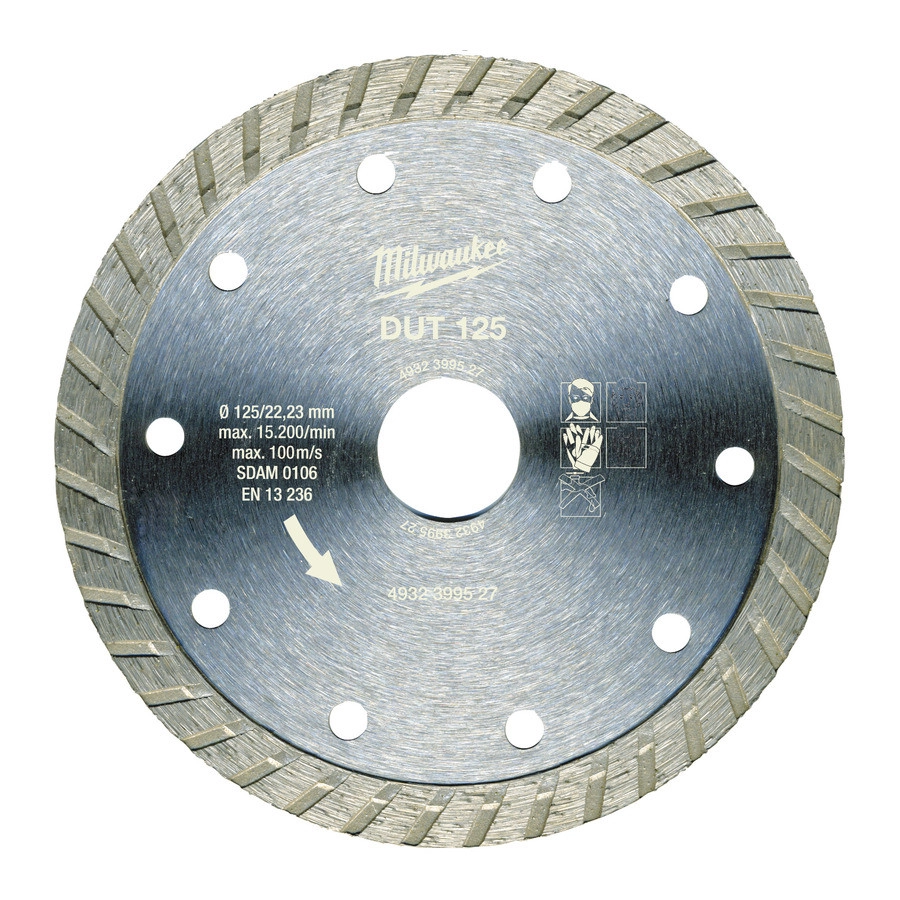Алмазный диск Milwaukee DUT D115