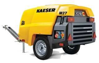 Компрессор KAESER M 27 PE (на шасси) дизельный, с подготовкой воздуха