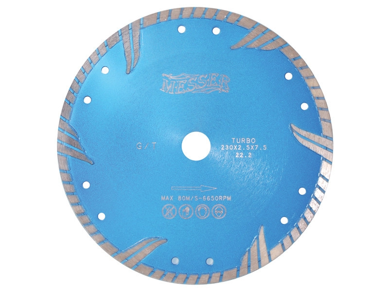 Алмазный диск MESSER G/T турбо для гранита D230