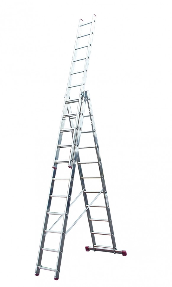 Лестница алюминиевая трёхсекционная ЛА 3х12 Вихрь, , шт