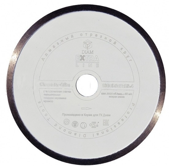 Алмазный диск Diam CERAMICS-ELITE D180
