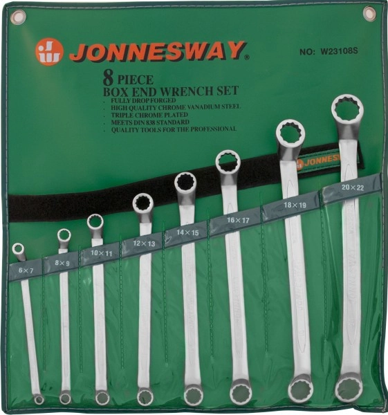 Набор ключей накидных изогнутых Jonnesway W23108S
