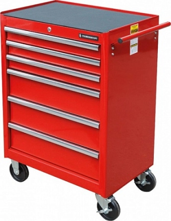 BTD-270061CS Тележка инструм. КР на колесах 6 ящ. – анонс, характеристики, BTD-270061CS red 