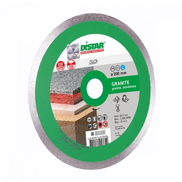 Алмазный диск DISTAR 1A1R GRANITE D125 : 2 453 ₽ Алмазный диск DISTAR 1A1R GRANITE D125 : детальное описание и быстрый заказ