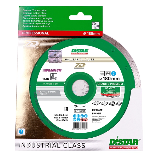 Алмазный диск DISTAR 1A1R GRANITE PREMIUM D180 : Алмазный диск DISTAR 1A1R GRANITE PREMIUM D180 : детальное описание и быстрый заказ
