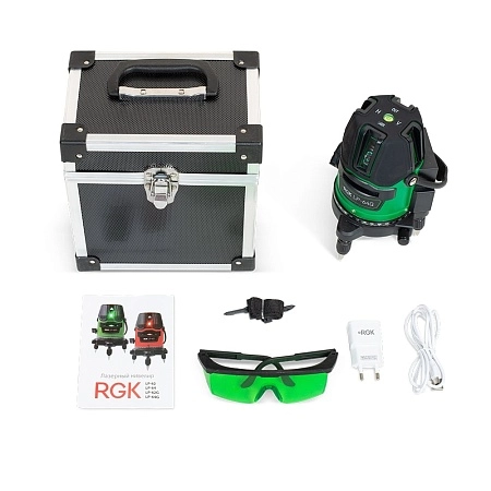 Комплект: лазерный уровень RGK LP-64G + штатив RGK LET-170 (778954) RGK – анонс, характеристики, 