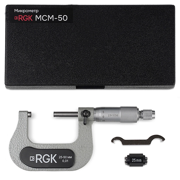 Микрометр RGK MCM-50 с поверкой (727243) : GEOC727243 Микрометр RGK MCM-50 с поверкой (727243) : 3 750 ₽