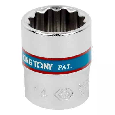 Головка торцевая стандартная двенадцатигранная 1/4&quot;, 14 мм KING TONY 233014M KING TONY – анонс, характеристики, MST233014M 