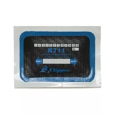 Фото и описание:clipper набор заплат k711 кордовых для боковых порезов, 65*95мм (1 слой корда), синий адгезивный сло