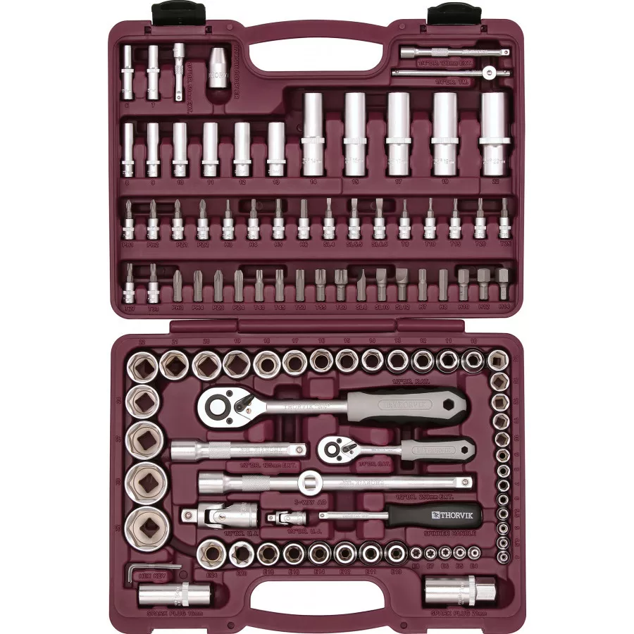 Набор инструмента Thorvik UTS0108/12 1/4",1/2"DR