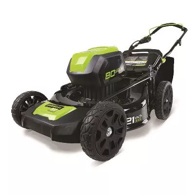Аккумуляторная газонокосилка Greennworks 80 В; цена 76&nbsp;056 &#8381;