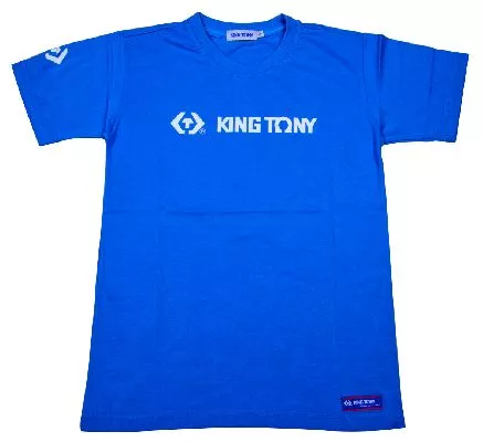 Футболка с логотипом бренда &quot;KING TONY&quot; (размер: 3L), синяя KING TONY ZS142B-3L KING TONY – анонс, характеристики, MSTZS142B-3L 