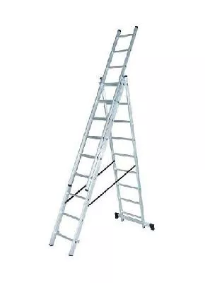 Фото-описание лестница алюминиевая трёхсекционная ла 3х11 вихрь, , шт Акции в Инструмент-24 на лестница алюминиевая трёхсекционная ла 3х11 вихрь, , шт