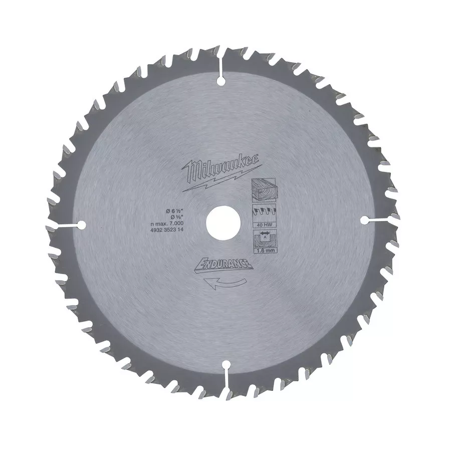 Диск для акк. циркулярной пилы Milwaukee WNF 165 x 15.87 x40