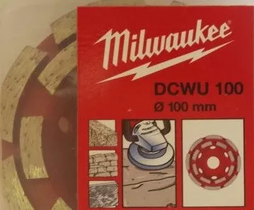 Алмазная чашка Milwaukee DCWU100 двухрядная – купить в , подробное изображение 

