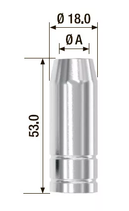 Газовое сопло FUBAG d12 мм FB150