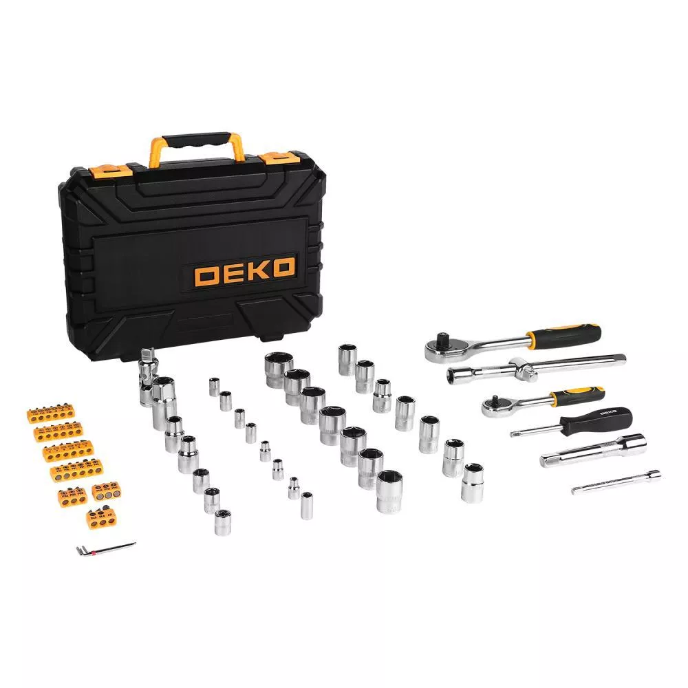 Набор инструмента для авто в чемодане Deko DKMT72 (72 предмета) 