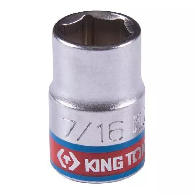 Головка торцевая стандартная шестигранная 3/8&quot;, 7/16&quot;, дюймовая KING TONY 333514S KING TONY – анонс, характеристики, MST333514S 