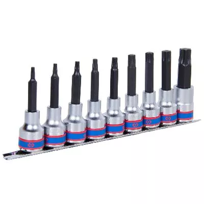 Набор торцевых насадок 1/2&quot;, Torx, Т20-Т60 мм, L = 80 мм, 9 предметов KING TONY 4119PR10 KING TONY – анонс, характеристики, MST4119PR10 