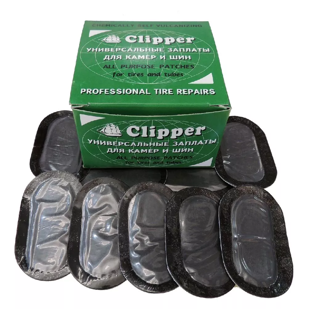 CLIPPER набор заплат B201 камерные (овал) 35*60мм (50шт.)