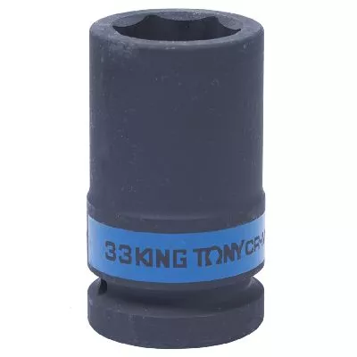 Головка торцевая ударная глубокая шестигранная 1&quot;, 33 мм KING TONY 843533M KING TONY – анонс, характеристики, MST843533M 