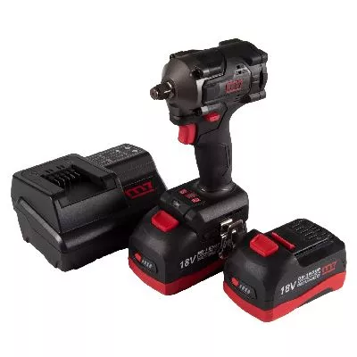 Акция гайковерт аккумуляторный ударный 1/2&quot;, 900 нм, 18 в, укороченный, 4 предмета, кейс mighty seven dw-404a