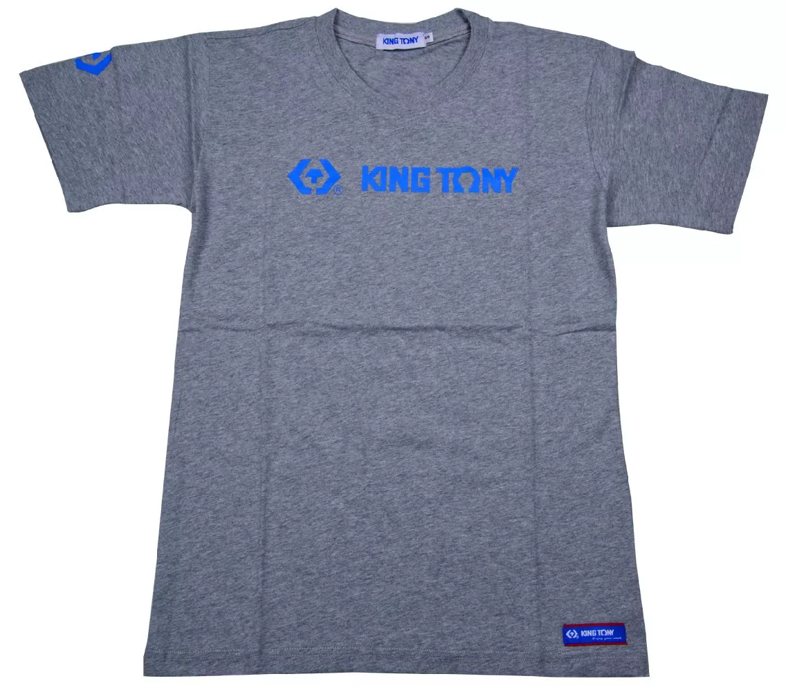 Футболка с логотипом бренда "KING TONY" (размер: XL), серая KING TONY ZS142G-XL