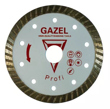 Алмазный диск Сплитстоун Gazel Profi ТУРБО для бетона 1 D125