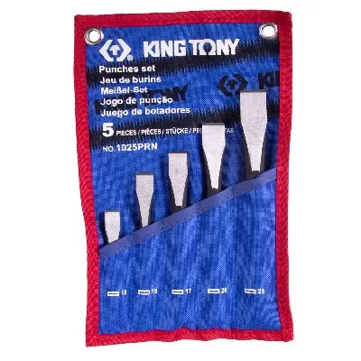 Набор зубил, чехол из теторона, 5 предметов KING TONY 1025PRN : в описании характеристика и цена Цена по акции на набор зубил, чехол из теторона, 5 предметов king tony 1025prn в магазине Инструмент-24