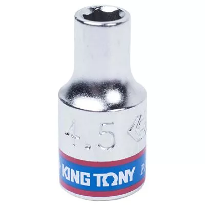 Головка торцевая стандартная шестигранная 1/4&quot;, 4,5 мм KING TONY 233545M KING TONY – анонс, характеристики, MST233545M 