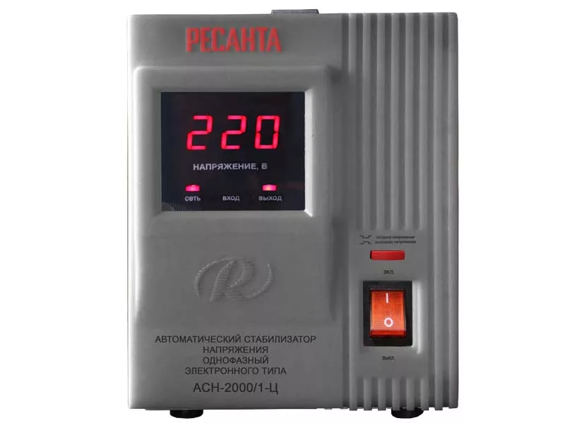 Стабилизатор АСН- 2 000/1-Ц Ресанта Стабилизатор АСН- 2 000/1-Ц Ресанта