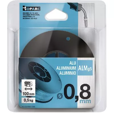 086548 Проволока на катушке Ø 100 мм, алюминий (AlMg 5) , Ø 0,8 мм. 0,5 кг 3&nbsp;615 &#8381;