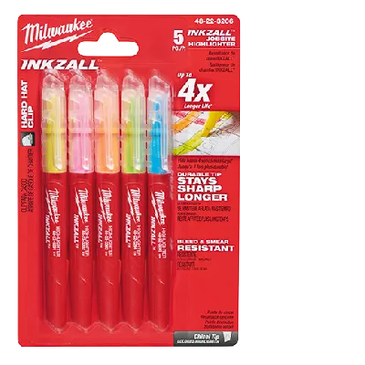 Маркеры Milwaukee INKZALL Coloured - 5 pc : в описании характеристика и цена Цена по акции на маркеры milwaukee inkzall coloured - 5 pc в магазине Инструмент-24