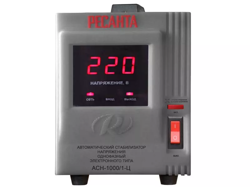 Стабилизатор АСН- 1 000/1-Ц Ресанта Стабилизатор АСН- 1 000/1-Ц Ресанта