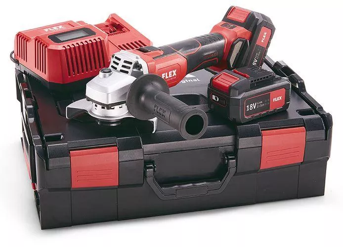 Аккумуляторная углошлифмашина FLEX L 125 18.0-EC/5.0 Set