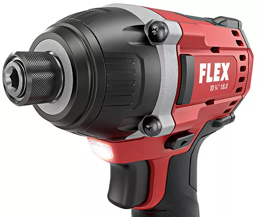 Детальное изображение : аккумуляторная ударная дрель-шуруповерт flex id 1/4&quot; 18.0/2.5 set