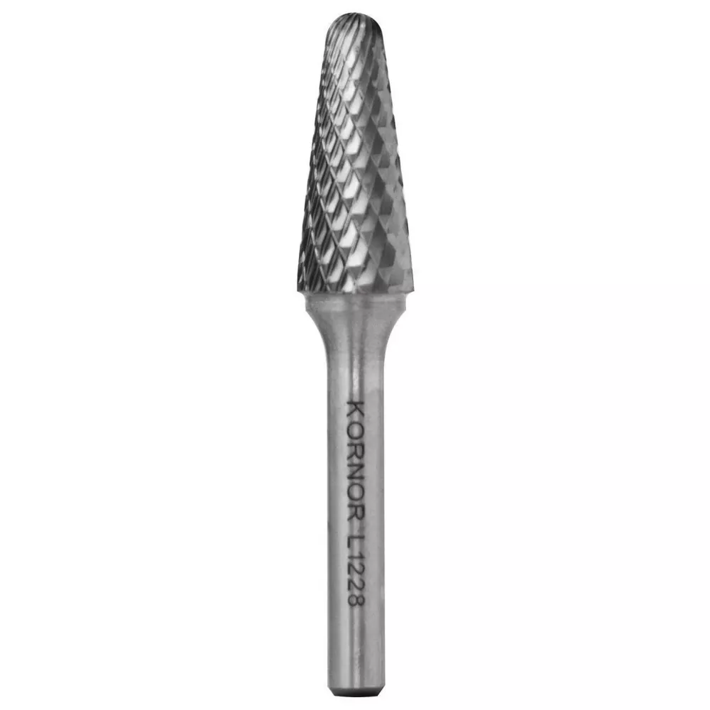 Борфреза сфероконическая KORNOR L1228BM06 насечка двойная типа L